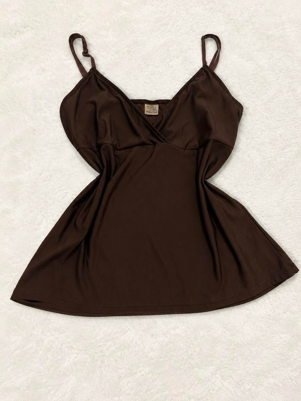 Only Hearts Chocolate Brown Satin Camisole